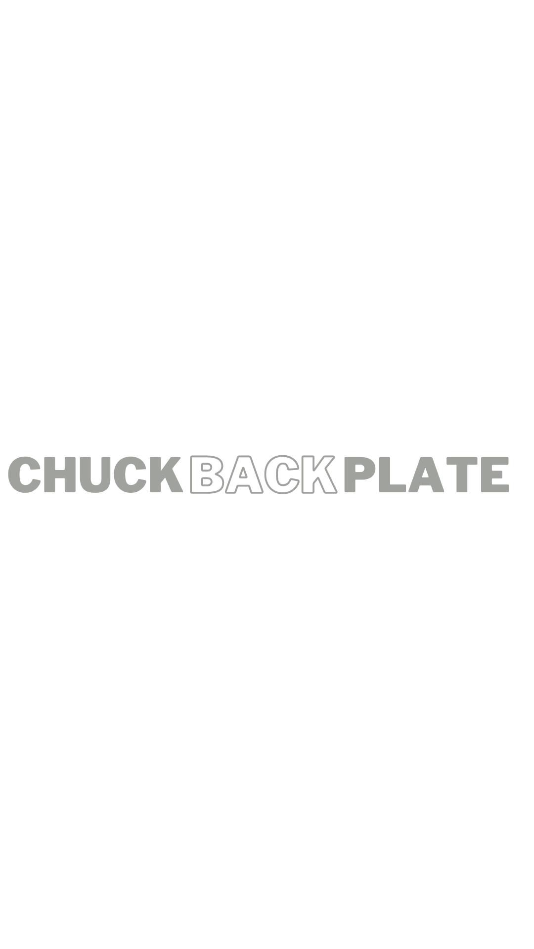 Chuck Back Plate Title
